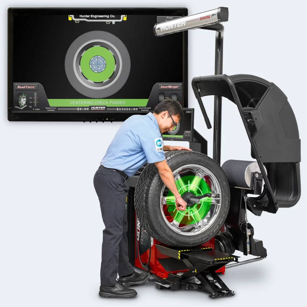 Hunter Road Force Elite wheel balancer machine